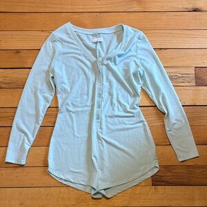 Colsie Soft Light Mint Green Sparkly Onsie